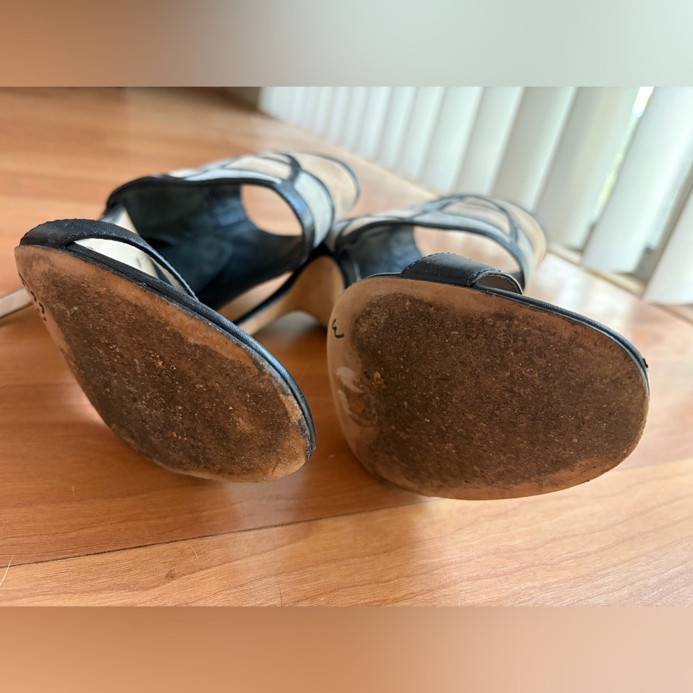 Via Spiga patchwork cuffed high heel sandal Size 9 - Picture 5 of 8